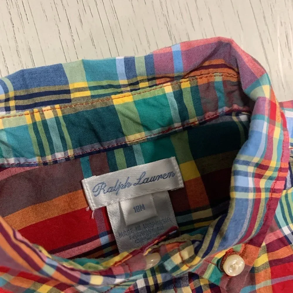 Ralph Lauren Kids Multicolor Plaid Button-Down Shirt Boys